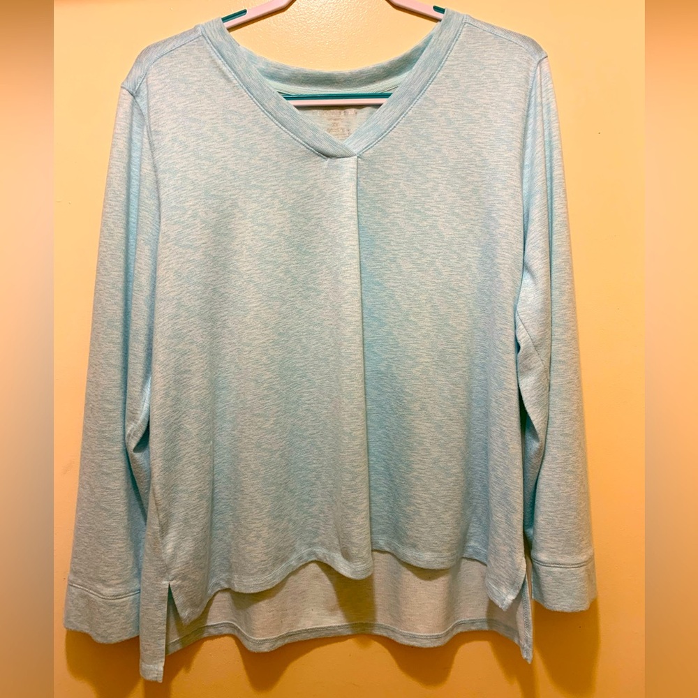 Croft & Barrow Light Blue Top XL